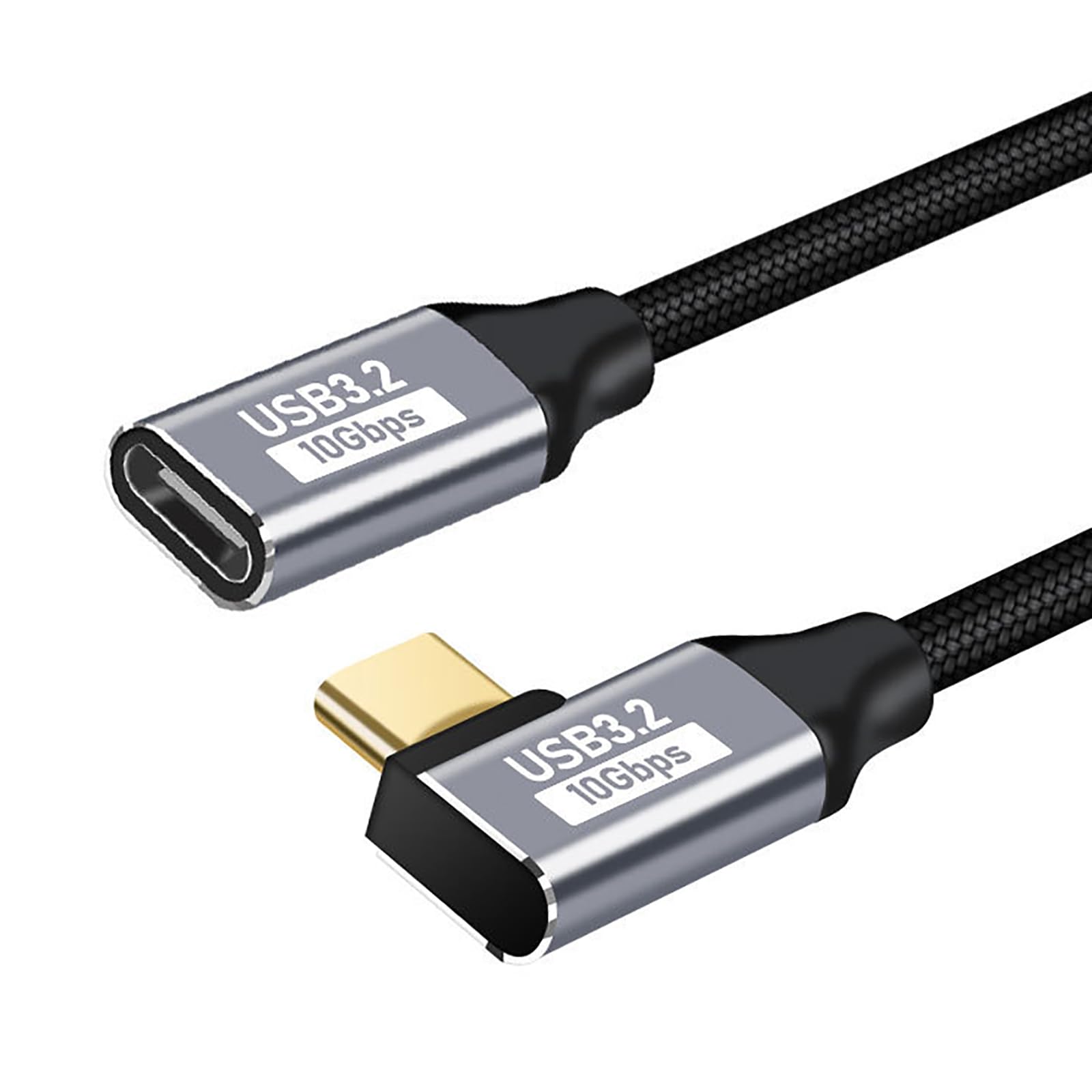Amazon.co.jp: Type C 延長ケーブル L字 ナイロン編み usb-c タイプc